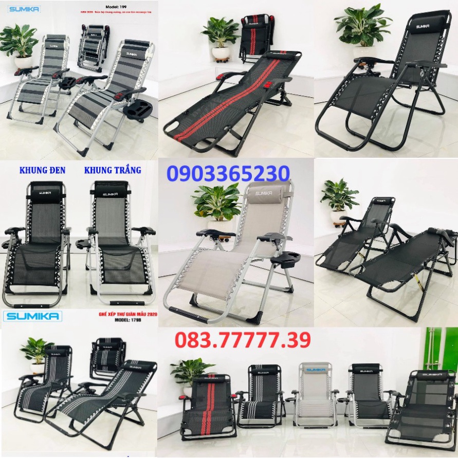 Ghế xếp thư giãn ✅SUMIKA✅ TẤT CẢ CÁC LOẠI 2021