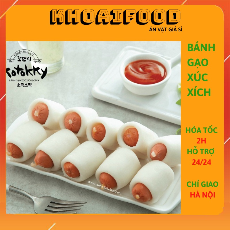 Bánh gạo nhân xúc xích kết hợp tuyệt vời, tokbokki Hàn Quốc ăn liền siêu ngon ( túi 500gr )