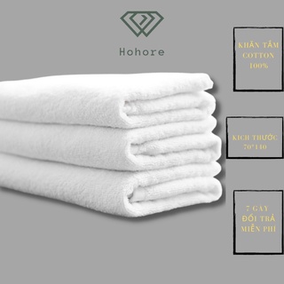 Mua Khăn tắm loại to cho khách sạn khăn chất liệu cotton màu trắng cao cấp size: 70cm*140cm / 500g