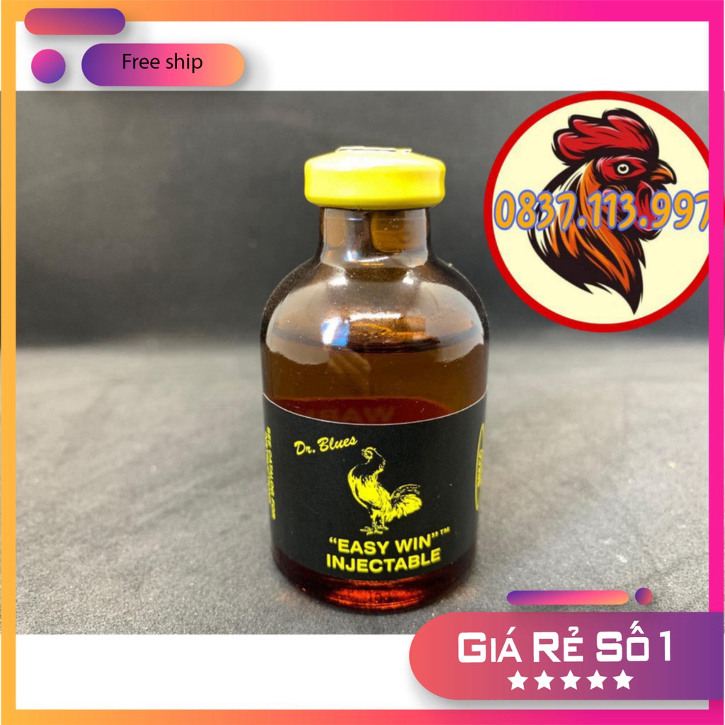 EASY WIN CHÍCH ĐÁ TĂNG TỐC ĐỘ TĂNG BO CHỐNG ÓI CHO GÀ ĐÁ CHAI 5ML