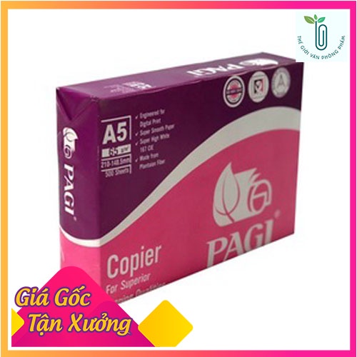 1 thùng giấy in  Pagi A5/ ĐL65gsm Nhập khẩu Indonesia