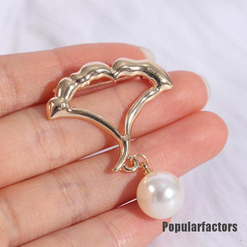 Ghim cài áo đính ngọc trai nhân tạo thời trang tùy chọn kiểu dáng