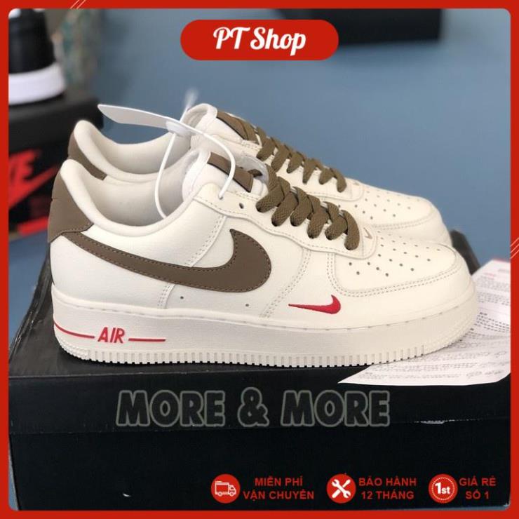 [FreeShip+ Hàng Xịn] Giày thể thao Sneaker AF1 viền nâu phiên bản cao cấp,  Giầy Fore one Gucci Full phụ kiện | BigBuy360 - bigbuy360.vn