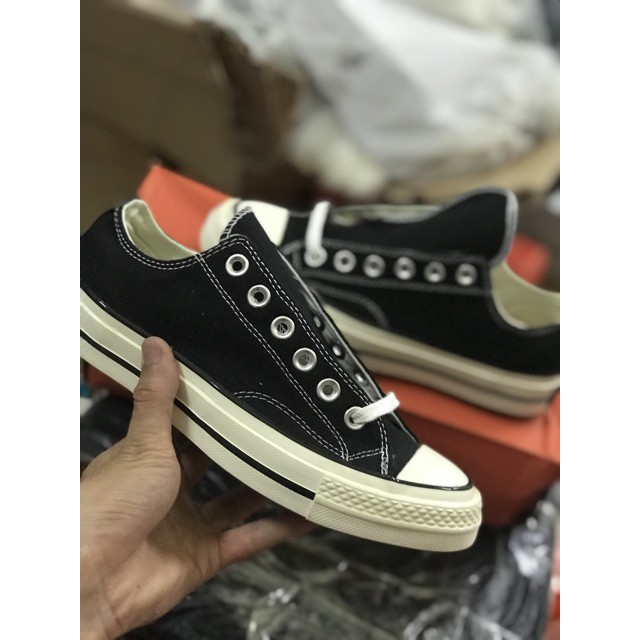 (HOT) Ảnh vừa chụp GIÀY CONVERSE 1970s cổ thấp đen  hàng 11- còn hàng