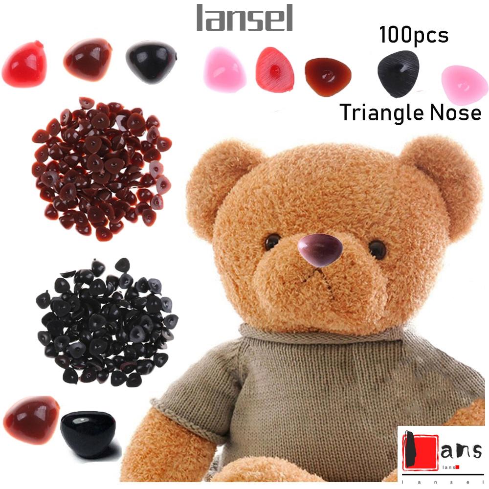 Set 100 Nút Nhựa Hình Tam Giác/Tam Giác Nhiều Màu Làm Búp Bê/ Búp Bê DIY