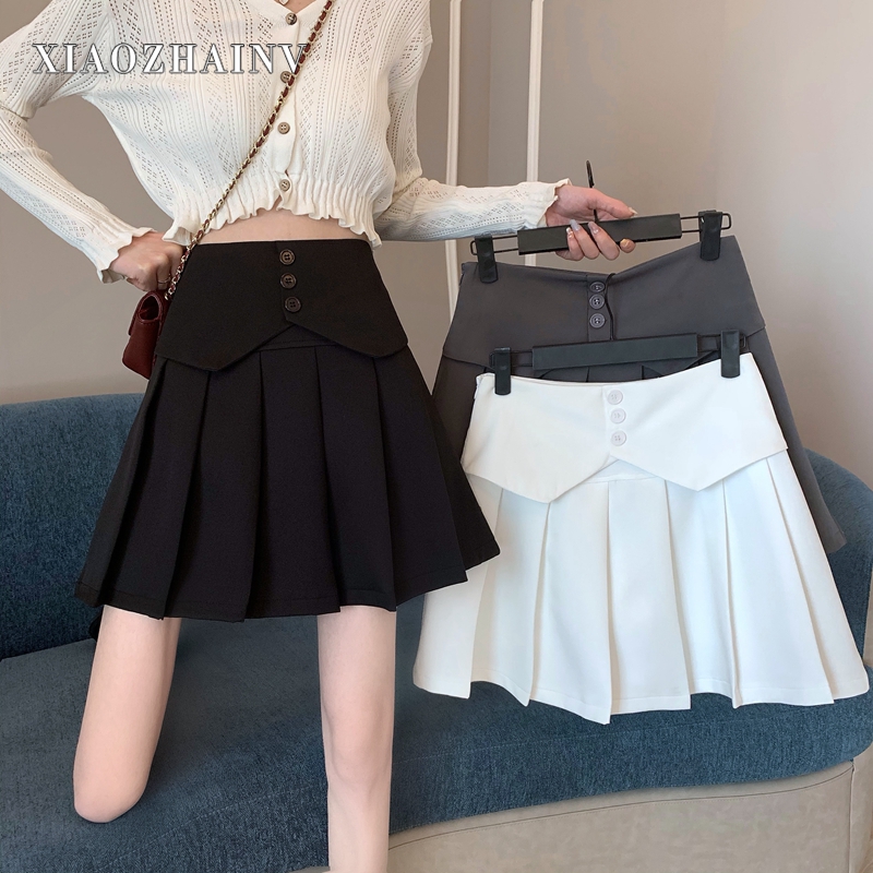 Chân Váy Nữ Lưng Cao Xếp Ly Thời Trang Hàn | BigBuy360 - bigbuy360.vn