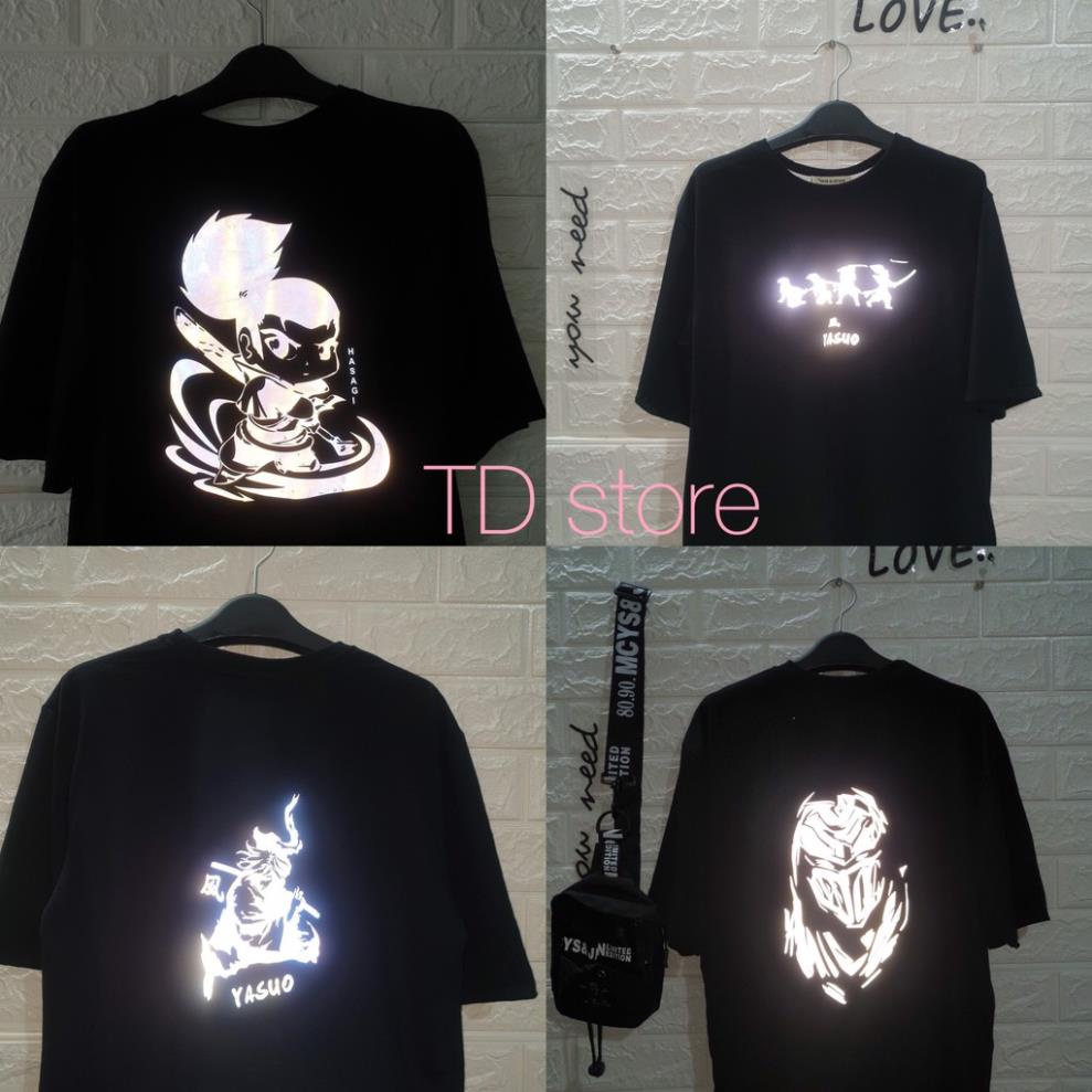 Áo thun phản quang YASUO Liên Minh Huyền Thoại LOL nhiều mẫu unisex Đẹp