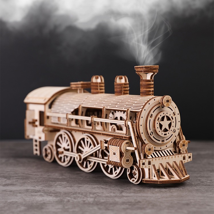 Đồ chơi lắp ráp gỗ 3D Mô hình Chuyển động Tàu hơi nước Sream Train U511 Uguter