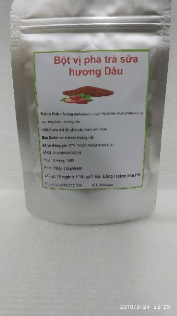Bột vị pha trà sữa hương dâu 250g | BigBuy360 - bigbuy360.vn