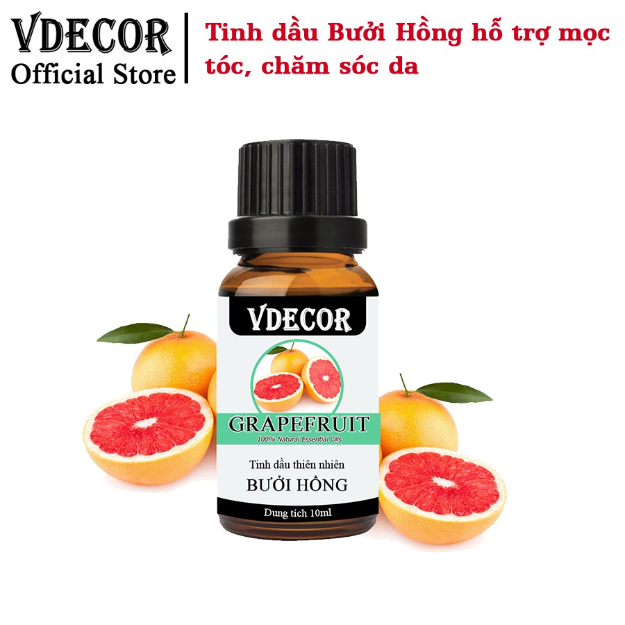 Tinh dầu thiên nhiên 10ml VDECOR nguyên chất 100% (gift)