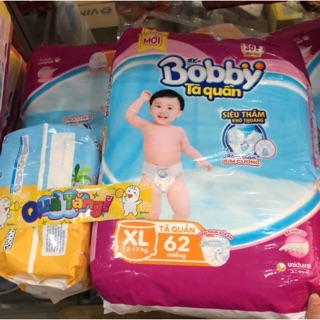Tã quần bobby tặng 12m size m76/l68/xl62