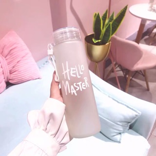 Bình Thuỷ Tinh Hello Master Có Dây Đeo