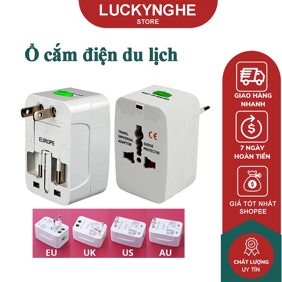 Ổ cắm điện du lịch Honeys ECO-TV1 phù hợp cho đi công tác, du lịch