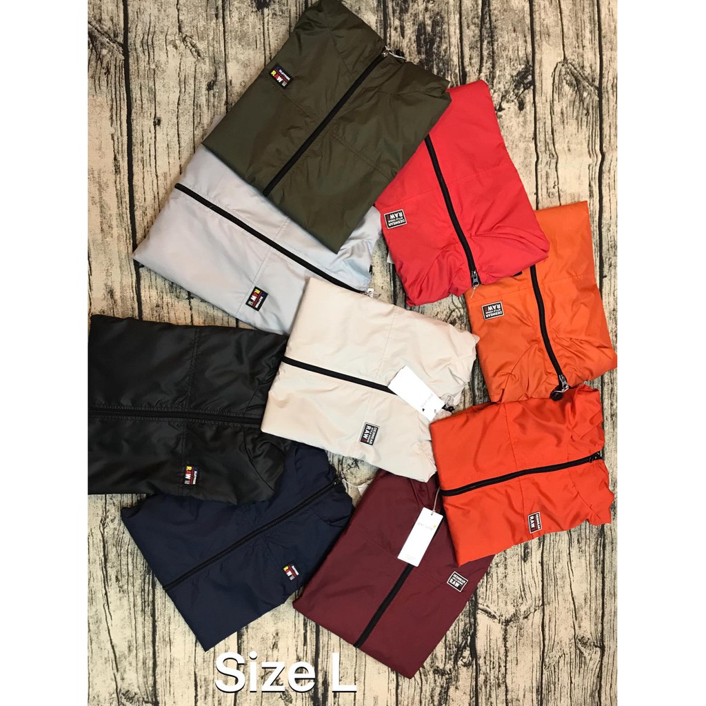 ÁO KHOÁC JACKET logo raw (mà đen size M) | BigBuy360 - bigbuy360.vn