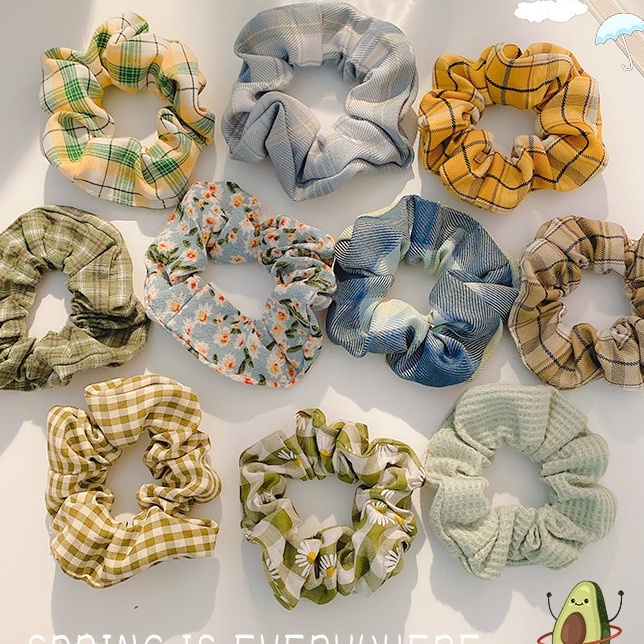 Dây Buộc Tóc Xinh Xắn vải Chiffon Phong Cách Retro Đơn Giản Thời Trang Cho Nữ