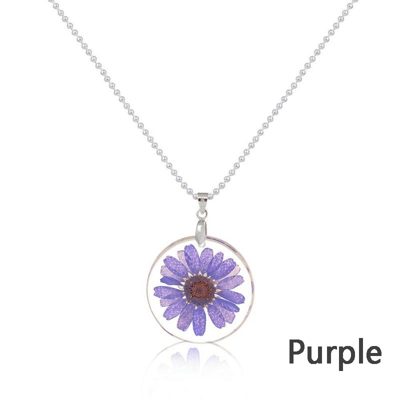 Dây chuyền mặt thủy tinh trong suốt độc đáo