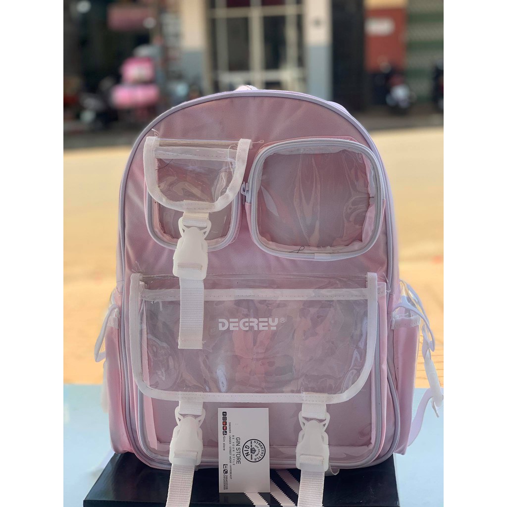 Balo Degrey hồng loang Backpack - Balo thời trang Nam Nữ - GIN STORE