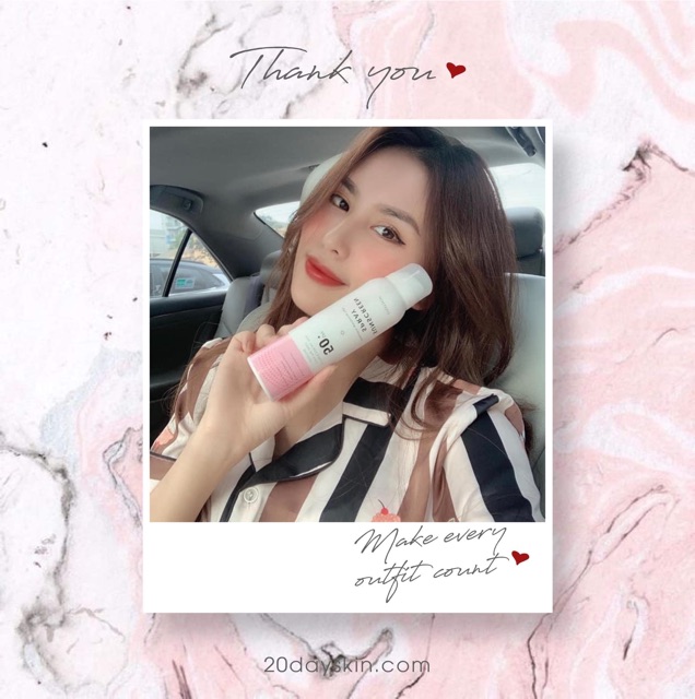 XỊT DƯỠNG TRẮNG CHỐNG NẮNG 20DAYSKIN | BigBuy360 - bigbuy360.vn