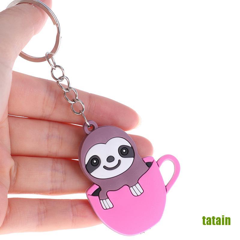 Móc Chìa Khóa / Điện Thoại Hình Chú Lười Bằng Pvc Độc Đáo Diy