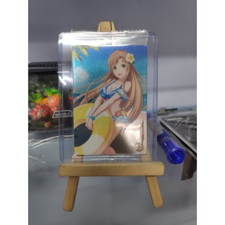 Thẻ bài sưu tầm bánh xốp SAO Sword Art Online - Asuna Swimsuit - Tặng bọc bài nhựa bảo quản