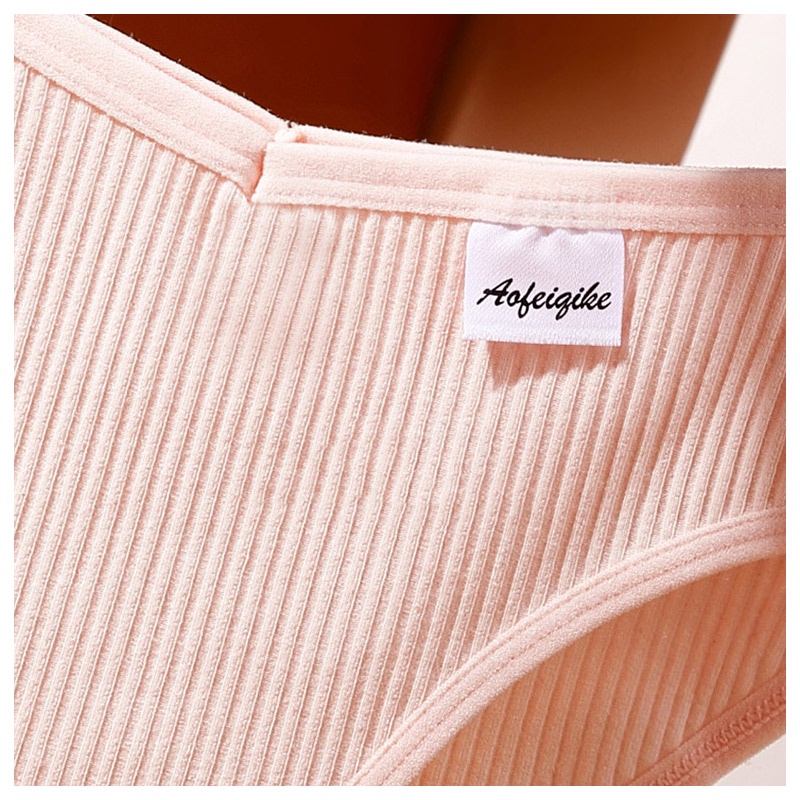 AOFEIQIKE AOFEIQIKE Set 3 Quần Lót Nữ Chất Liệu Cotton Thoáng Mát
