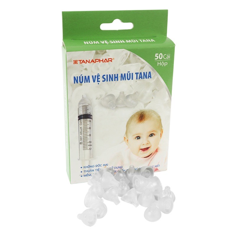 Núm Silicone Vệ Sinh Mũi Em Bé Tanaphar