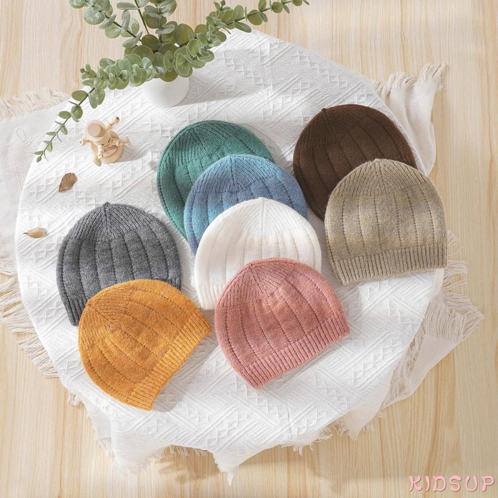 Bộ Áo Liền Quần Dệt Kim Tay Dài Màu Trơn Kèm Mũ Trùm Thời Trang Mùa Đông Cho Bé 0-18 Tháng Tuổi 1 Tuổi