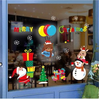 Decal trang trí noel dán kính tĩnh điện - họa tiết phong phú đa dạng - U03
