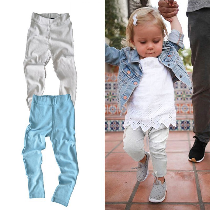 Quần legging nhiều màu sắc lựa chọn cho bé gái 1-6 tuổi