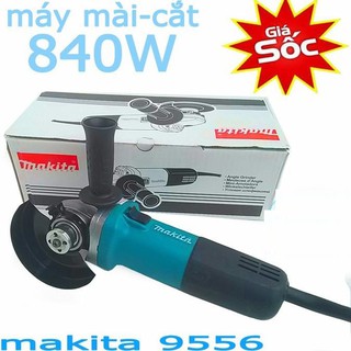 Máy mài góc Makita 9556HN tặng kèm 5 lưỡi cắt sắt,1 lưỡi mài