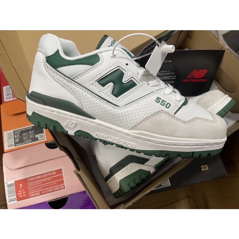 Giày New Balance 550 NB | phối màu Green White | Bản cao cấp