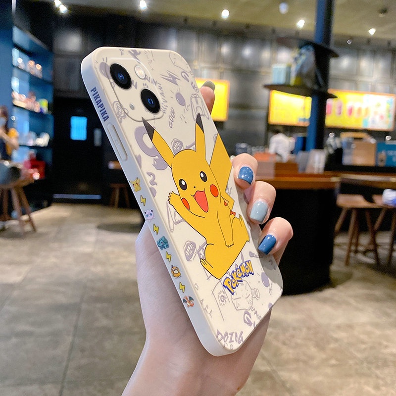 Ốp Điện Thoại Silicone In Hình Pikachu Cho iPhone XS Max SE2 2020 i8plus 13 8 11 6s X 6 7 Plus 12 Xr C