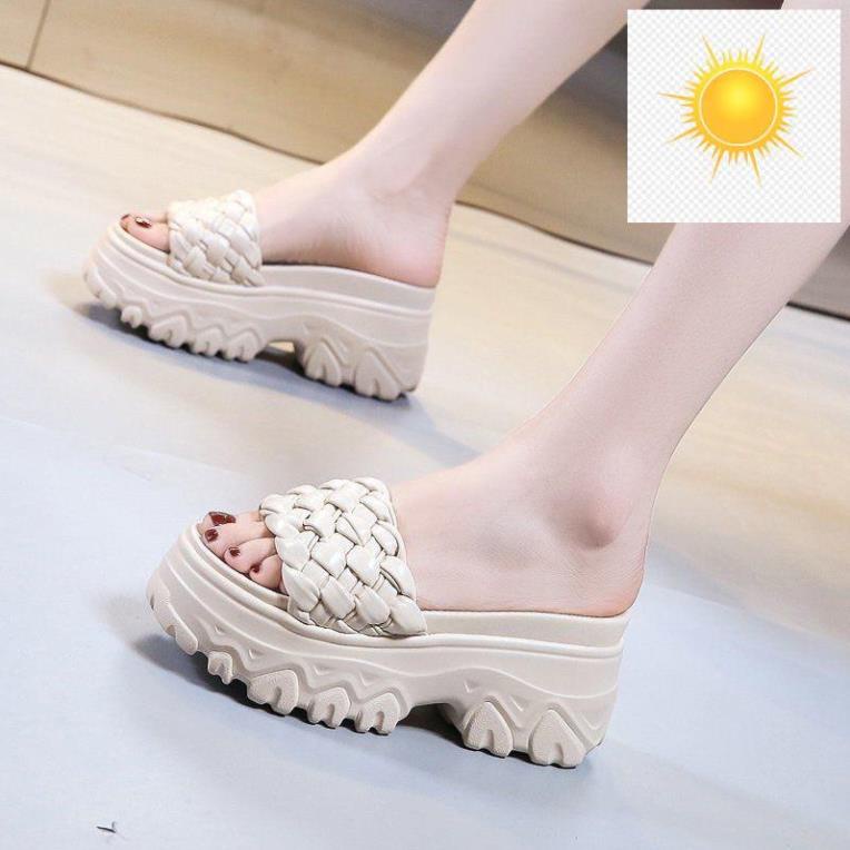 (k có sẵn) dép bánh mì quai tết mẫu mới thời trang 8cm 1904