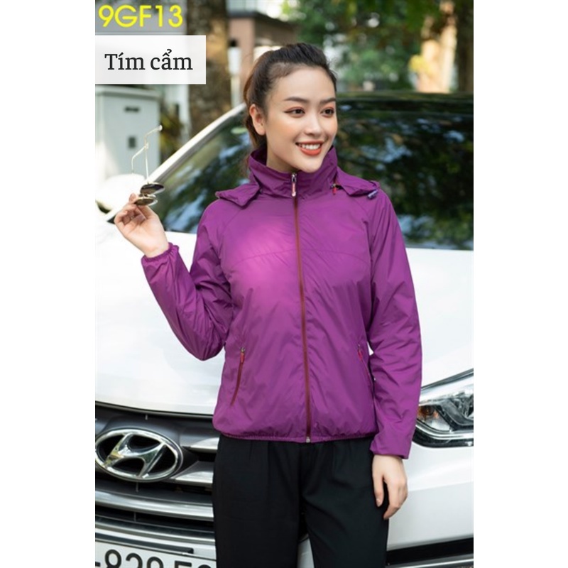 Áo Gió Nữ 2 Lớp 𝐂𝐀𝐑𝐃𝐈𝐍𝐀 𝑺𝒂̀𝒊 𝑮𝒐̀𝒏 Chất Liệu Gió Trơn Lót Lưới Cao Cấp Cản Gió Cản Bụi Chống Nắng Nước Gọn Nhẹ Mã 9GF