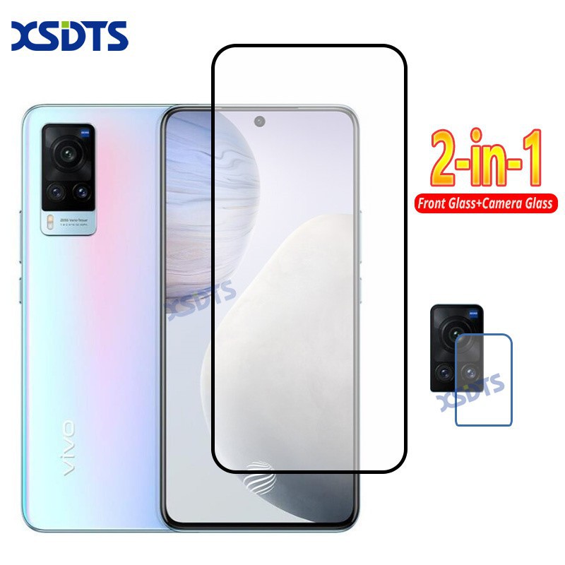 Kính Cường Lực Bảo Vệ Camera 2 Trong 1 Cho Vivo X20 X21 X21I X23 X27 X30 X50 Lite X60 Pro Plus 4g 5g