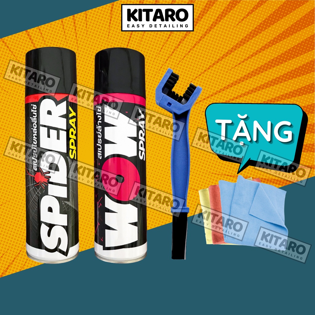 Dưỡng sên spider , vệ sinh sên , rửa sên wow , bàn chải 3D