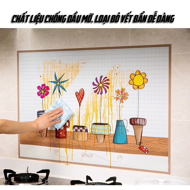 Tranh Dán Tường Trang Trí Nhà Bếp Chống Thấm Nước Và Dầu Mỡ DOKEY99