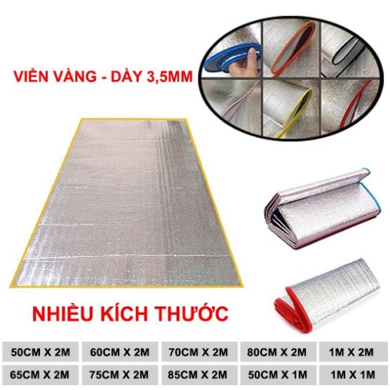 Chiếu ngủ trưa văn phòng cá nhân dày 3.5ly màu VÀNG ( chọn kích thước ) - thảm ngủ trưa cá nhân , thảm du lịch