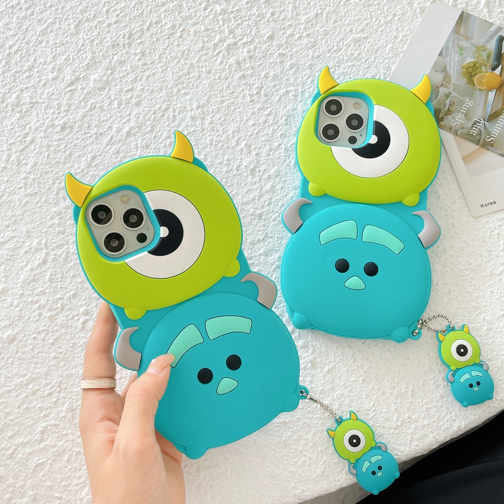 Ốp điện thoại silicon mềm hình Sulley hoạt hình thích hợp cho iPhone 12 pro max 11 pro max xs max xr x 7 8 plus 7 plus