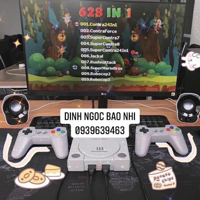ẢNH THẬT GAME STATION 628 IN 1 _ MÁY CHƠI GAME CẦM TAY
