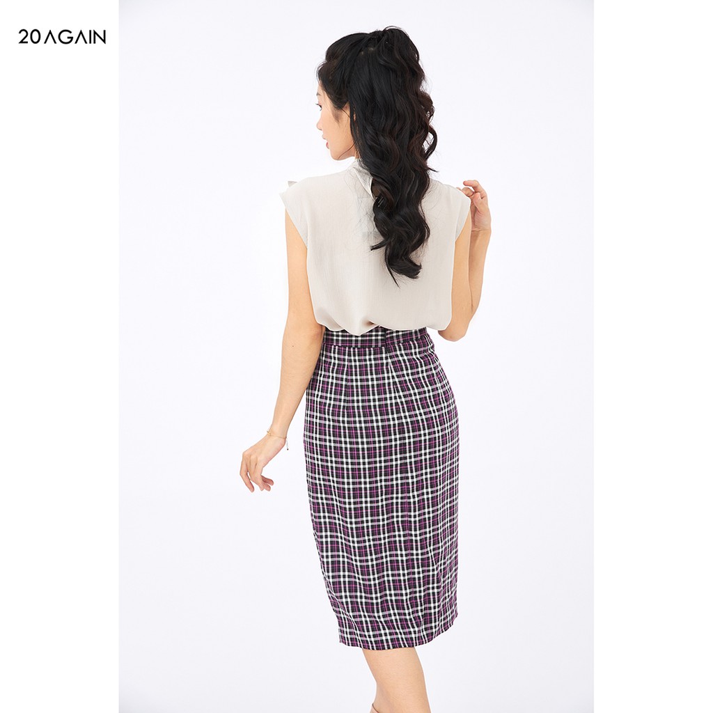 Chân váy dài rút nhún một bên 20Again tôn vòng 3 JDA1724 | BigBuy360 - bigbuy360.vn