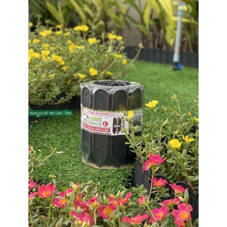 Hàng rào nhựa cao 22cm dài 3 met Nhật màu đen viền vườn trồng rau