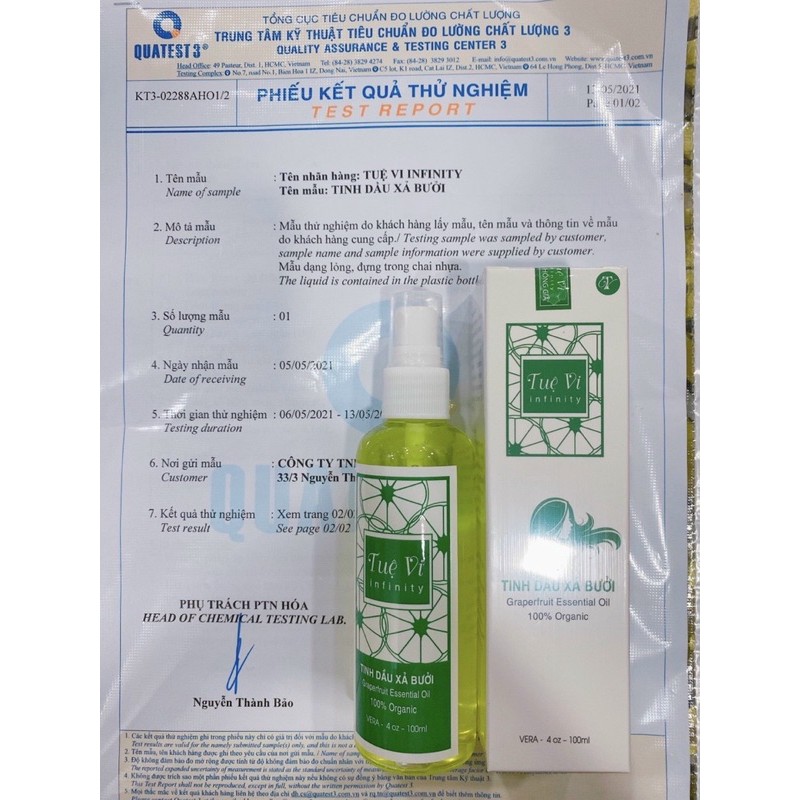 tinh dầu xã bưởi tuệ vi ( kích mọc tóc phục hồi )
