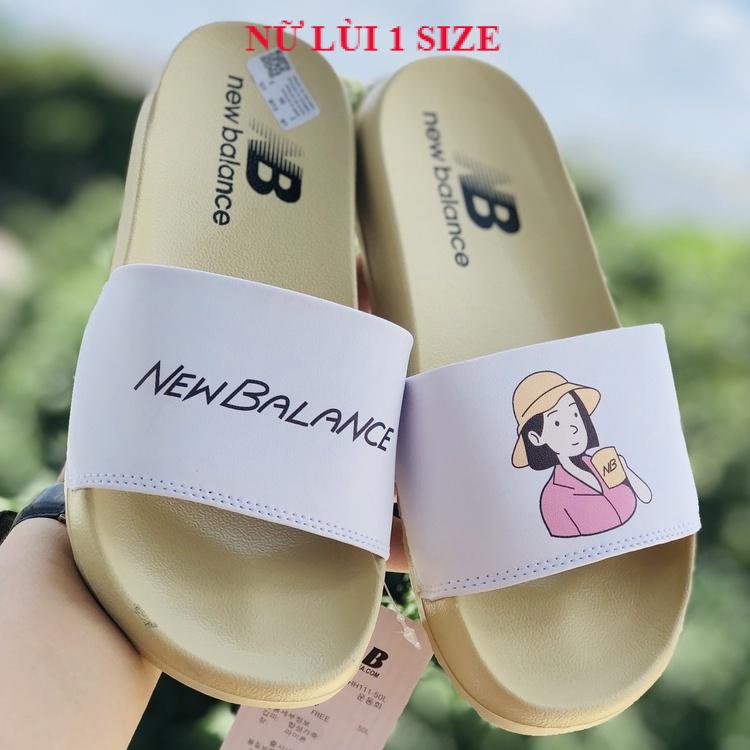 Dép NB ❤️FREESHIP + Hộp❤️ quai ngang nữ cô chàng trai gái xin xắn, unisex thể thao hottrent