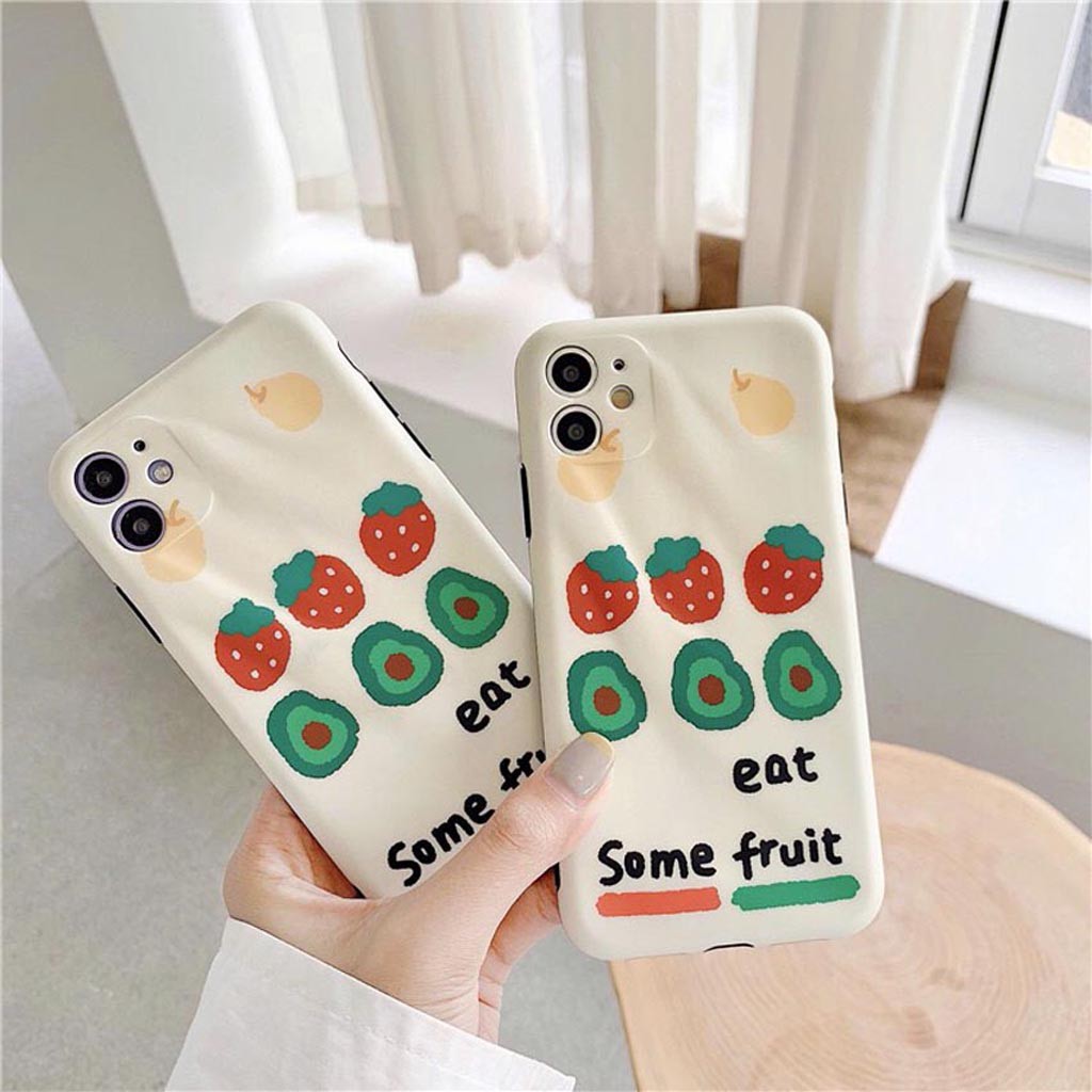 Ốp Lưng Iphone Cao Cấp Full Viền Eat Some Fruit Dành Cho Tất Cả Dòng Iphone từ 6 đến 11promax | BigBuy360 - bigbuy360.vn