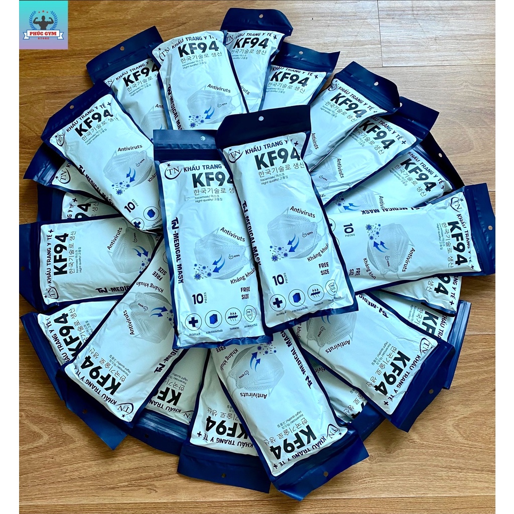 Khẩu Trang KF94 Hàn Quốc Cao Cấp [Túi Zip 10 cái]