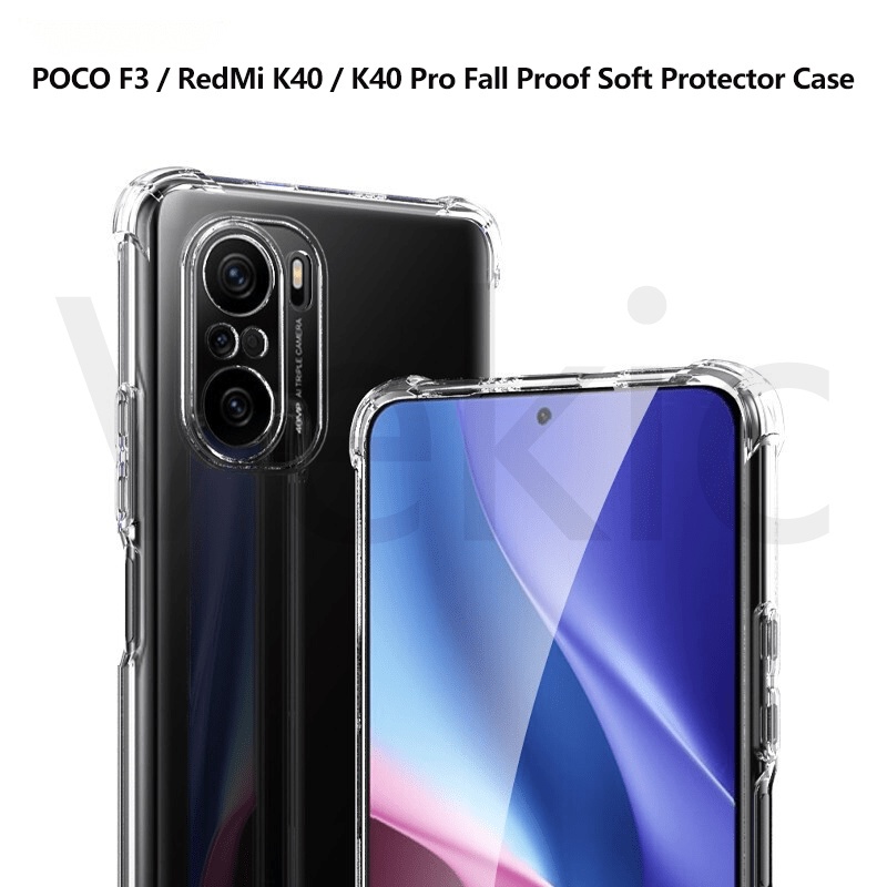 Ốp lưng Redmi K40 Gaming K30 Ultra K20 Pro F3 F4 GT K50 Pro+ Note 9s Note 9 Promax Note 10 Note 7 Note 8 trong suốt [CS]