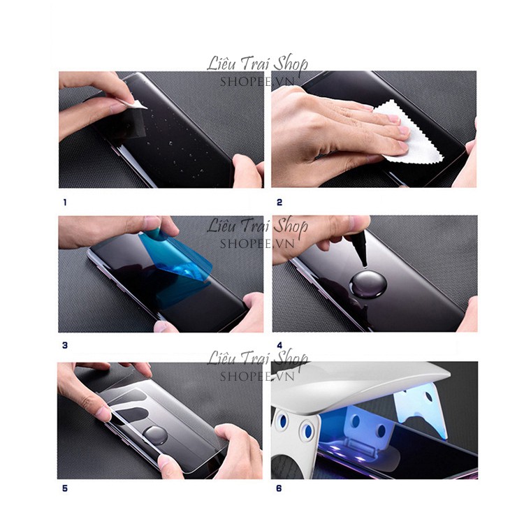 Keo UV keo nước dán kính cường lực điện thoại smartphon galaxy s