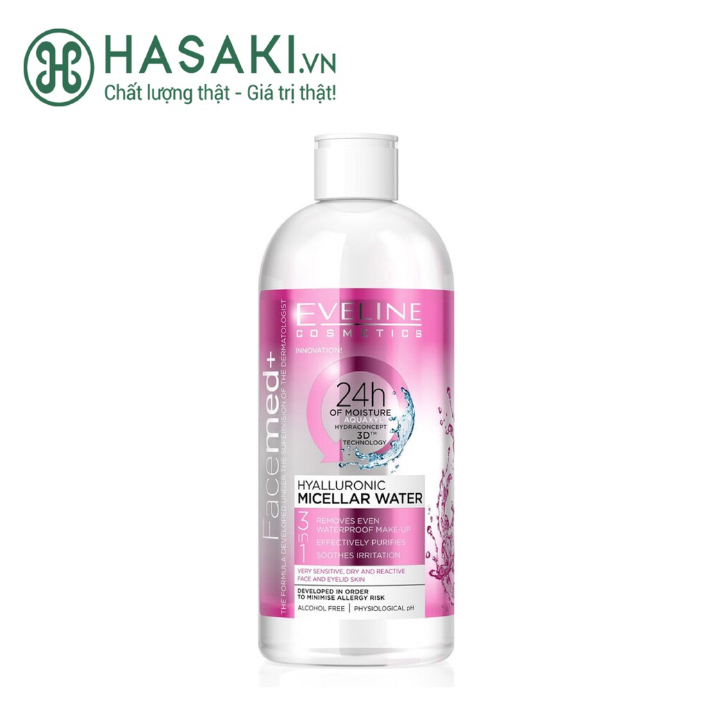 Nước Tẩy Trang Eveline Cho Da Khô Và Nhạy Cảm Purifying Micellar Water 400ml
