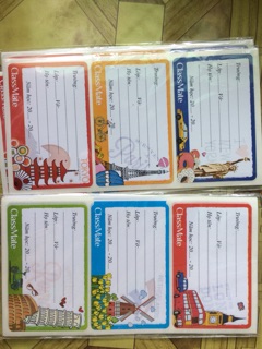 30Nhãn vở bóc dán cao cấp